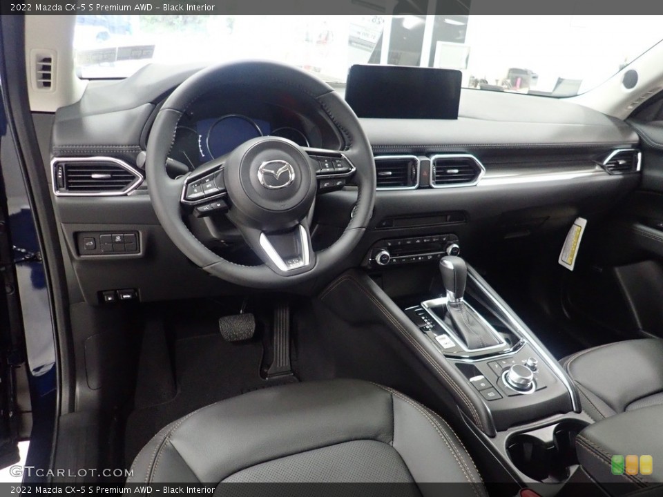 Black Interior Photo for the 2022 Mazda CX-5 S Premium AWD #144838394
