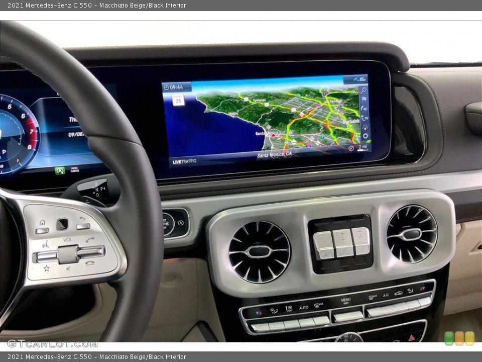 Macchiato Beige/Black Interior Navigation for the 2021 Mercedes-Benz G 550 #144838451