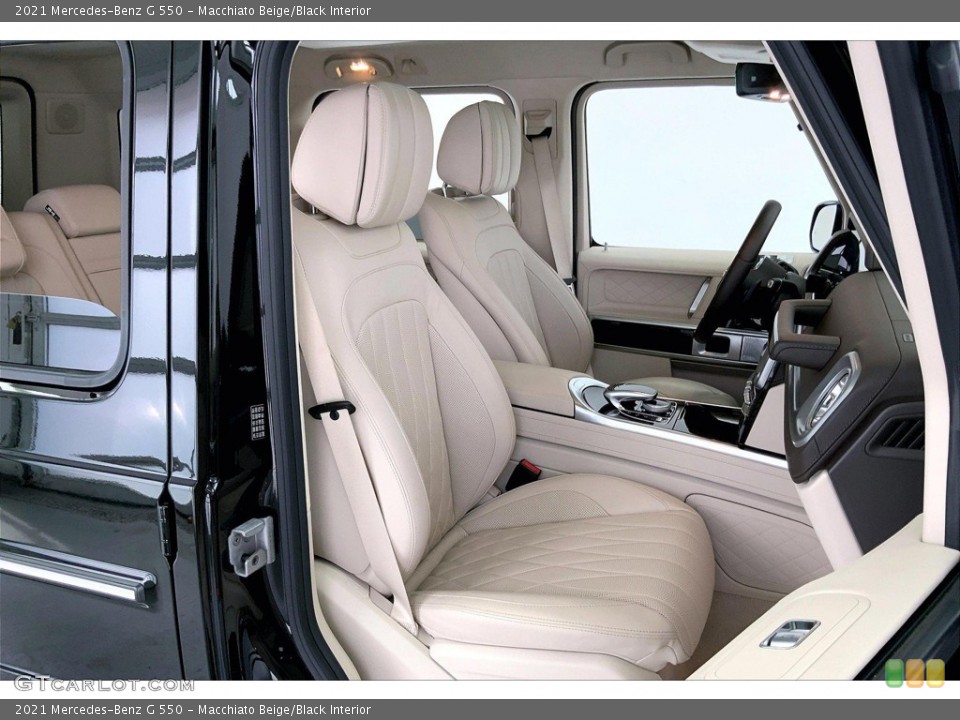 Macchiato Beige/Black Interior Photo for the 2021 Mercedes-Benz G 550 #144838478