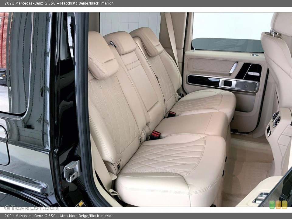 Macchiato Beige/Black Interior Rear Seat for the 2021 Mercedes-Benz G 550 #144838823