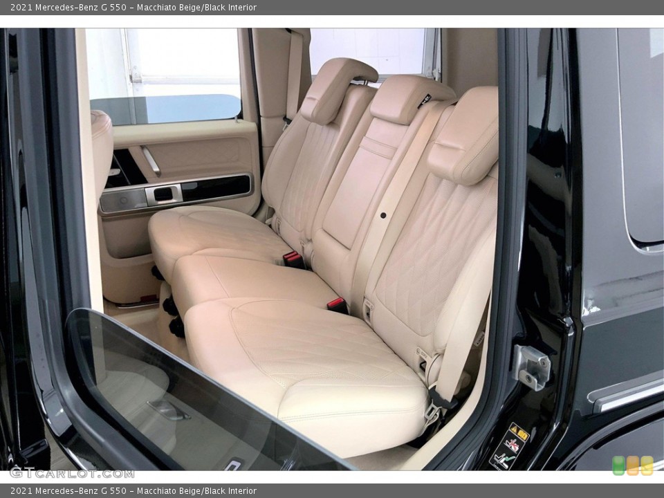 Macchiato Beige/Black Interior Rear Seat for the 2021 Mercedes-Benz G 550 #144838853