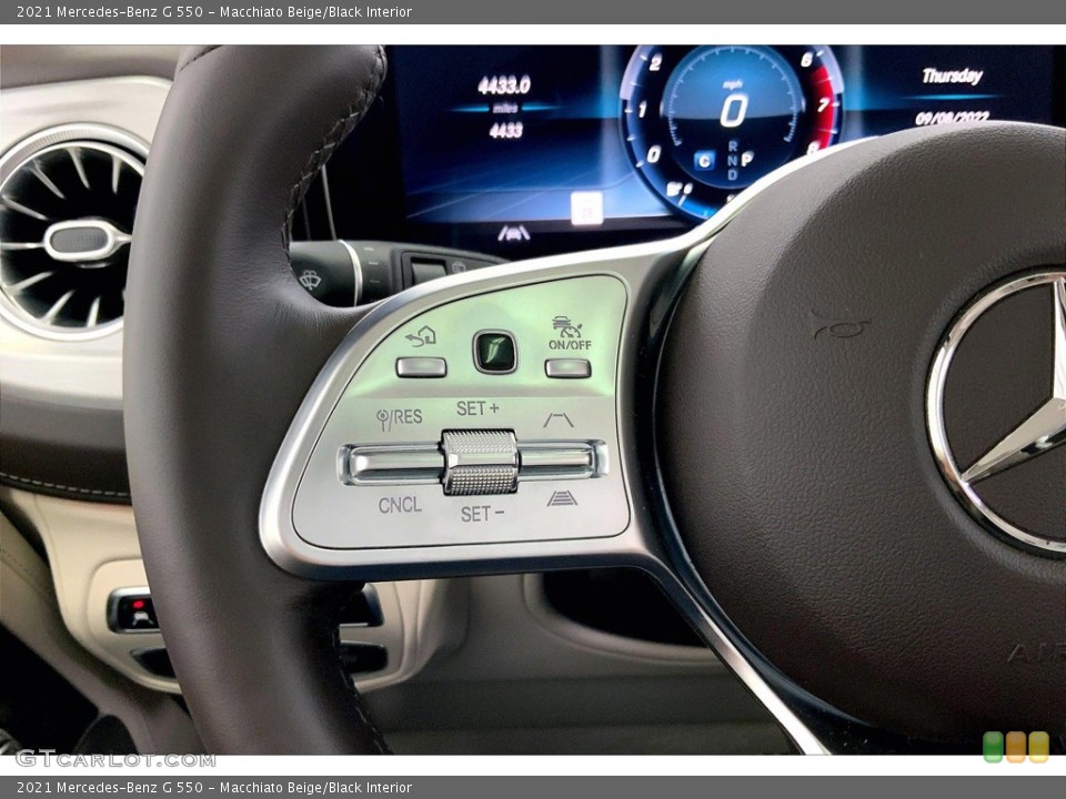 Macchiato Beige/Black Interior Steering Wheel for the 2021 Mercedes-Benz G 550 #144838880