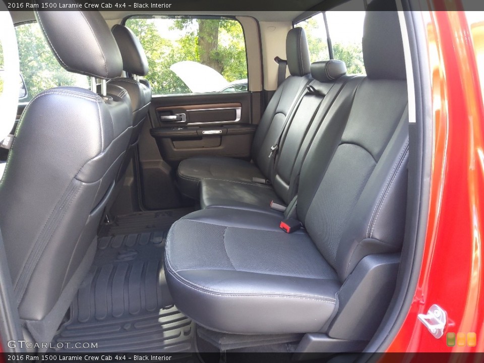 Black Interior Rear Seat for the 2016 Ram 1500 Laramie Crew Cab 4x4 #144842099