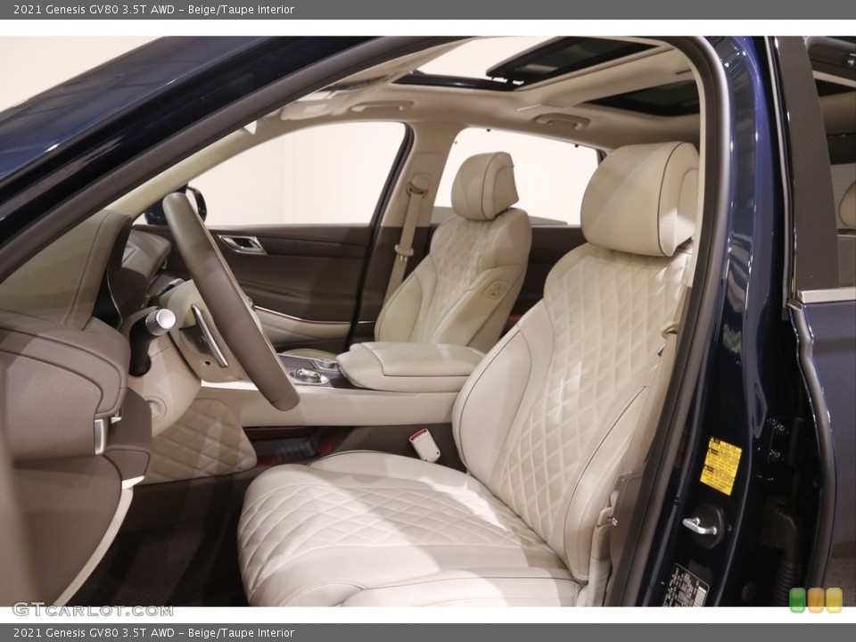 Beige/Taupe Interior Front Seat for the 2021 Genesis GV80 3.5T AWD #144843776