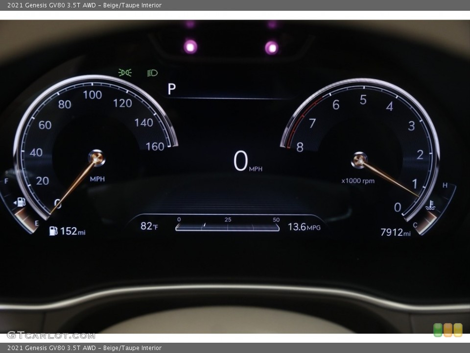 Beige/Taupe Interior Gauges for the 2021 Genesis GV80 3.5T AWD #144843848