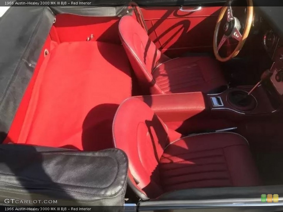 Red Interior Front Seat for the 1966 Austin-Healey 3000 MK III Bj8 #144843945