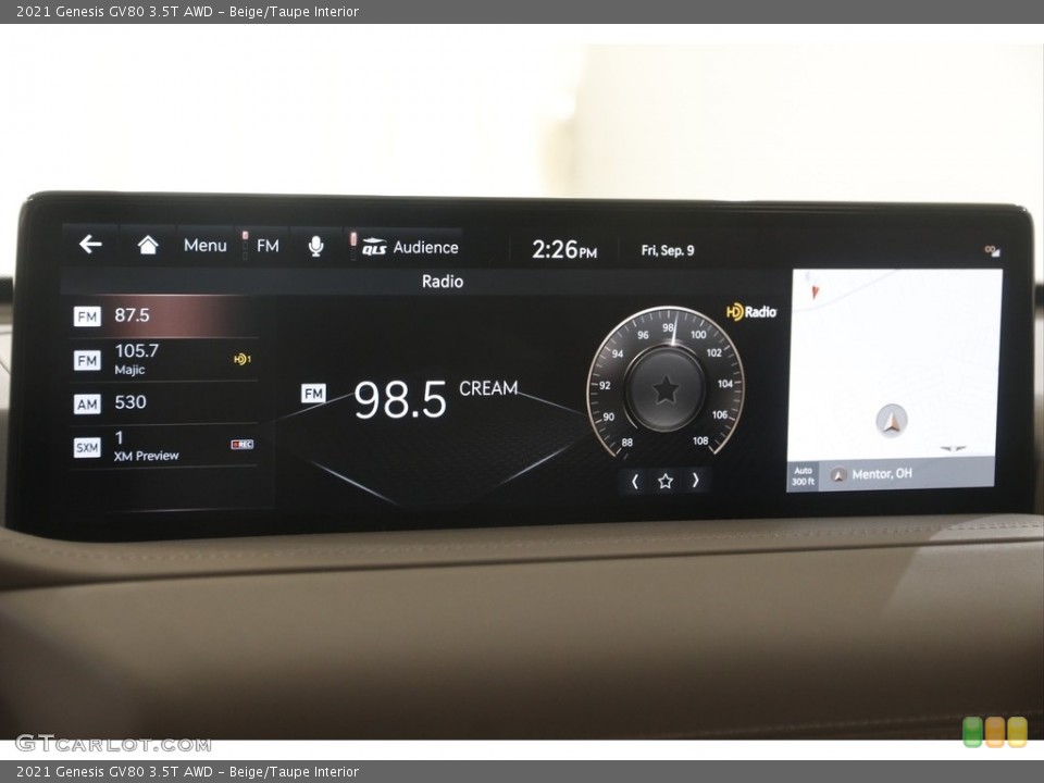 Beige/Taupe Interior Controls for the 2021 Genesis GV80 3.5T AWD #144843960