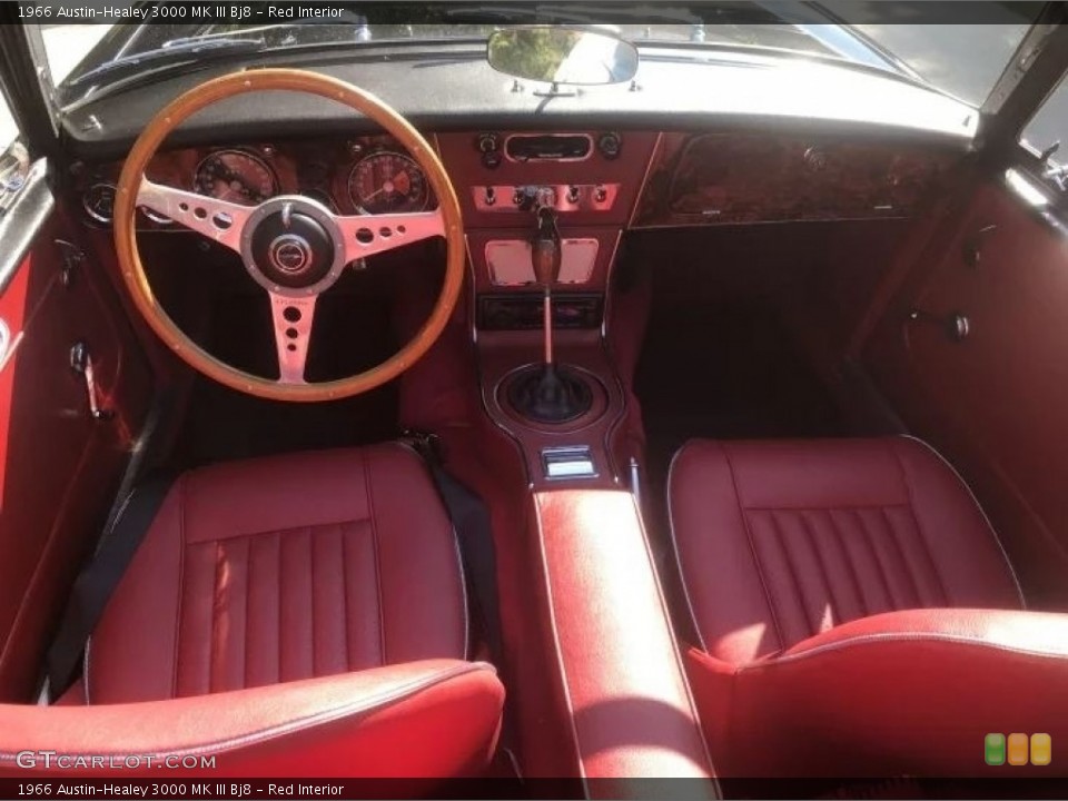 Red Interior Photo for the 1966 Austin-Healey 3000 MK III Bj8 #144843975