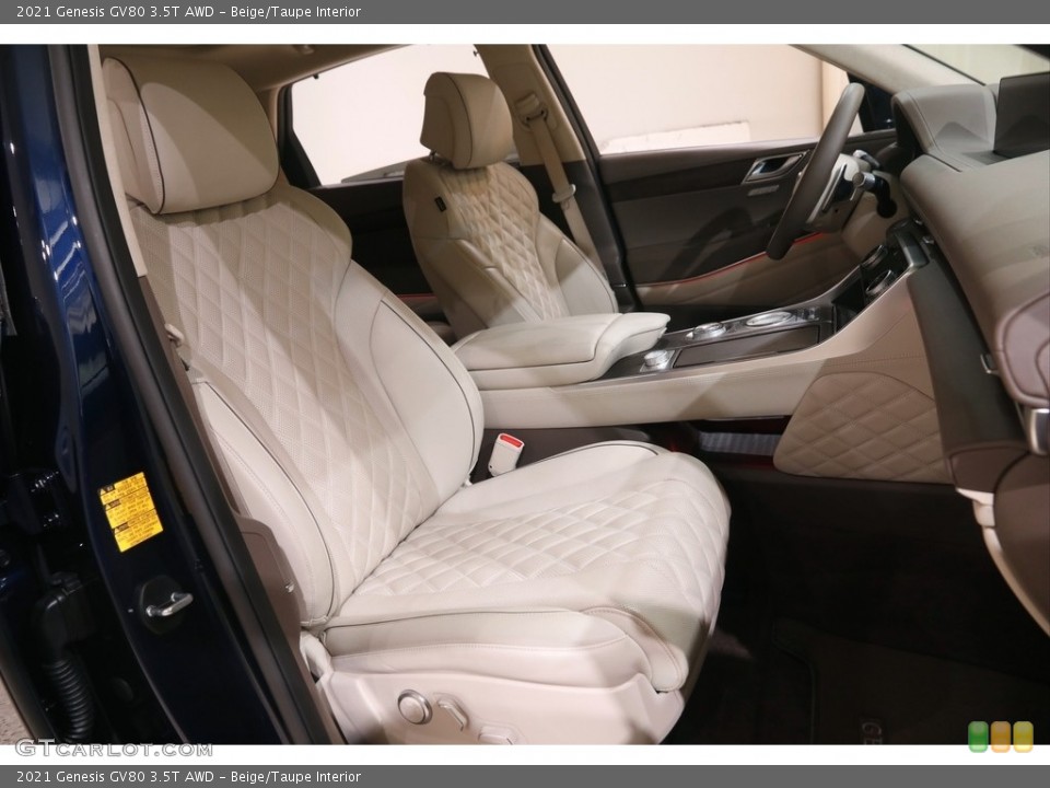 Beige/Taupe Interior Front Seat for the 2021 Genesis GV80 3.5T AWD #144844134