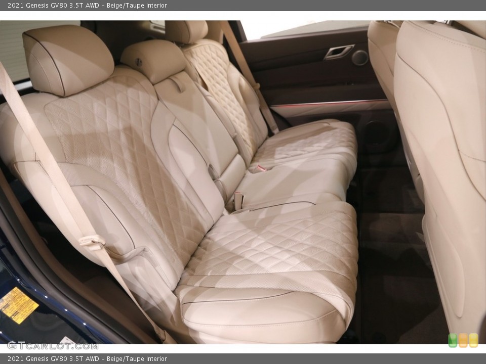 Beige/Taupe Interior Rear Seat for the 2021 Genesis GV80 3.5T AWD #144844158