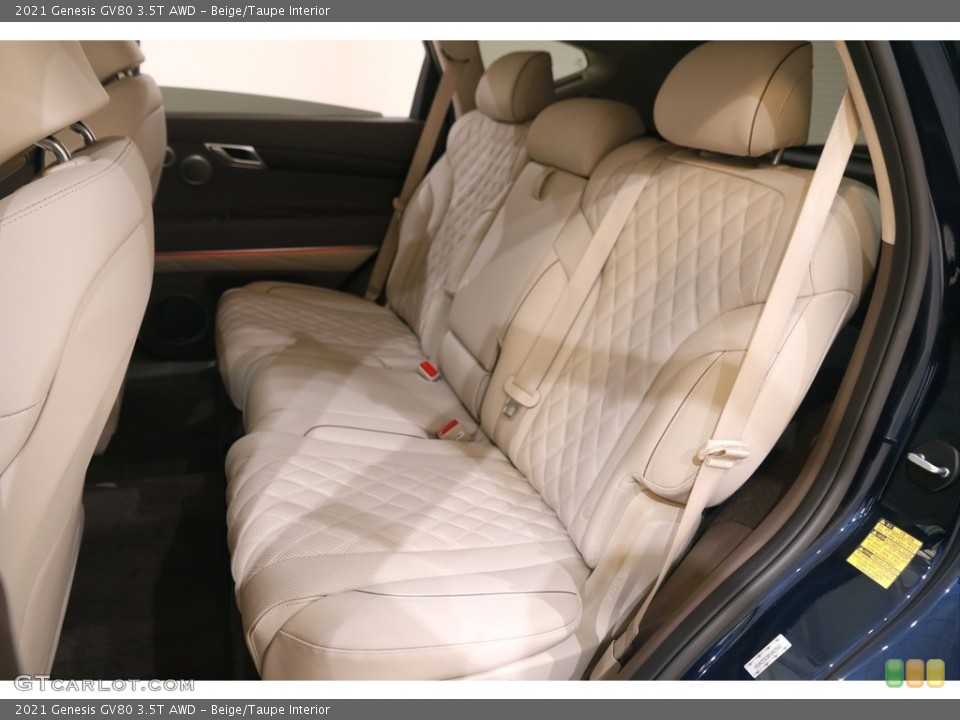 Beige/Taupe Interior Rear Seat for the 2021 Genesis GV80 3.5T AWD #144844179