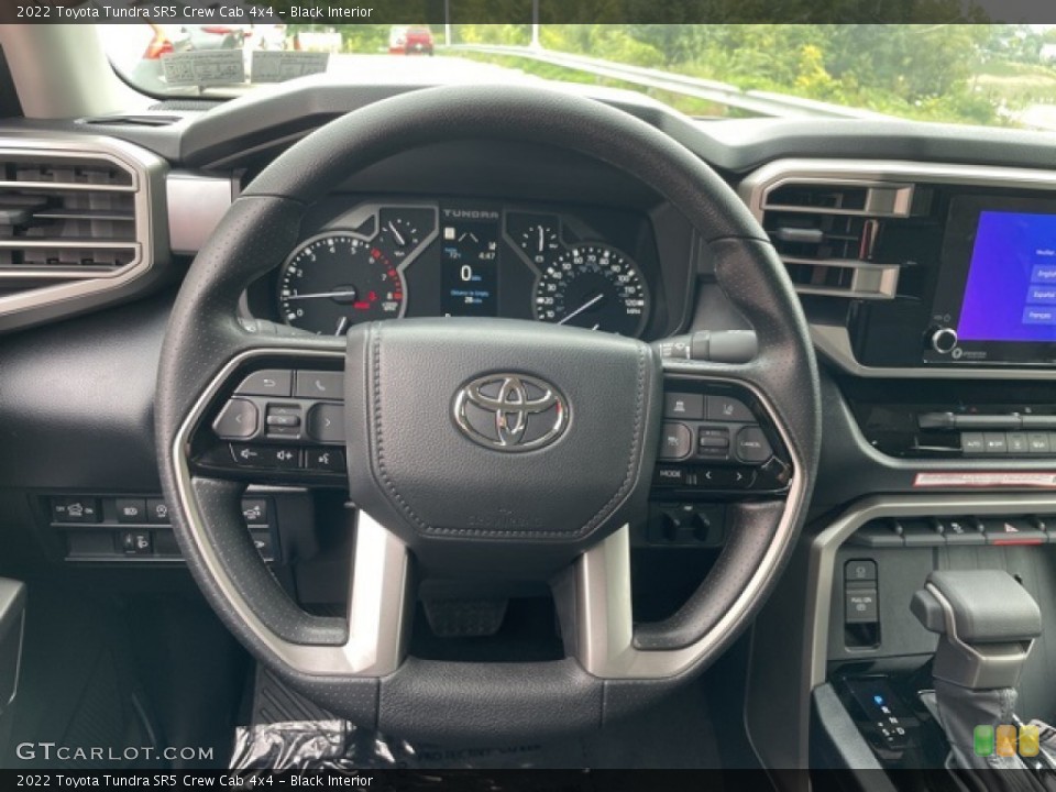 Black Interior Steering Wheel for the 2022 Toyota Tundra SR5 Crew Cab 4x4 #144848110
