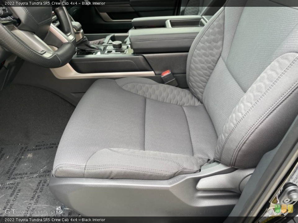 Black Interior Front Seat for the 2022 Toyota Tundra SR5 Crew Cab 4x4 #144848320