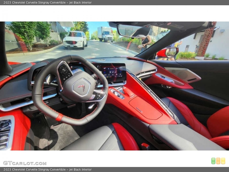 Jet Black Interior Photo for the 2023 Chevrolet Corvette Stingray Convertible #144848689