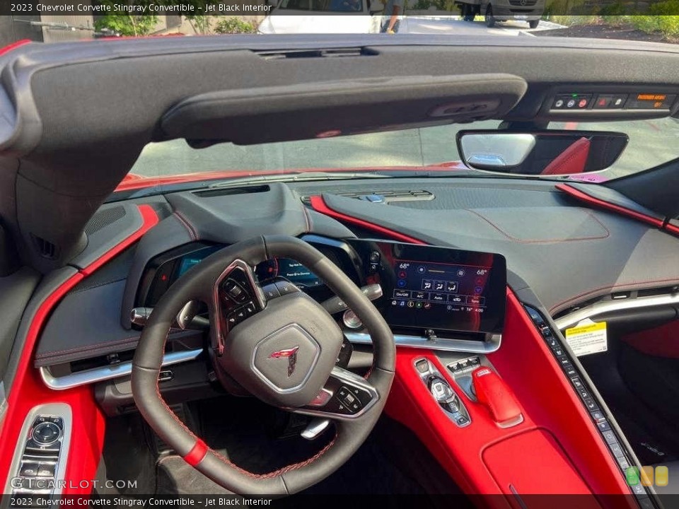 Jet Black Interior Dashboard for the 2023 Chevrolet Corvette Stingray Convertible #144848706