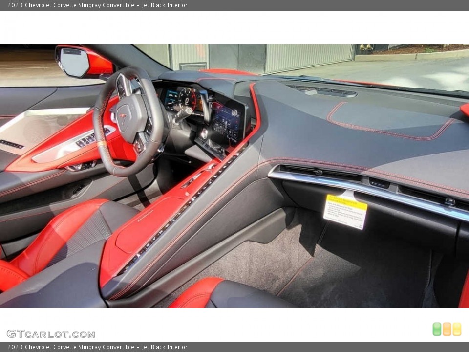 Jet Black Interior Front Seat for the 2023 Chevrolet Corvette Stingray Convertible #144848722