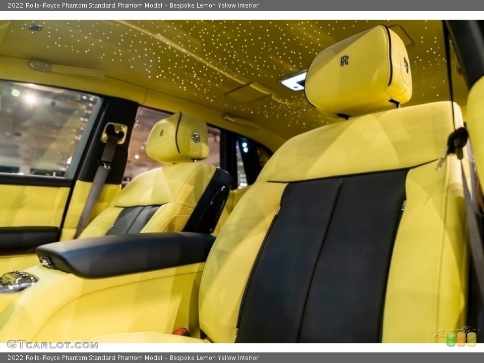 Bespoke Lemon Yellow Interior Front Seat for the 2022 Rolls-Royce Phantom  #144849018