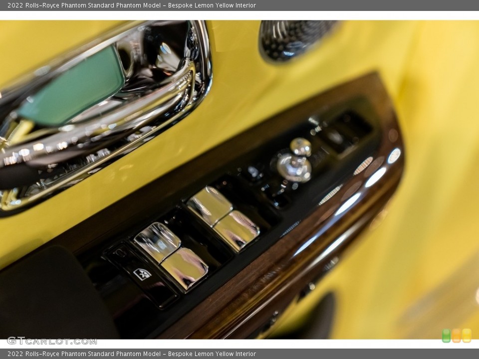 Bespoke Lemon Yellow Interior Controls for the 2022 Rolls-Royce Phantom  #144849422