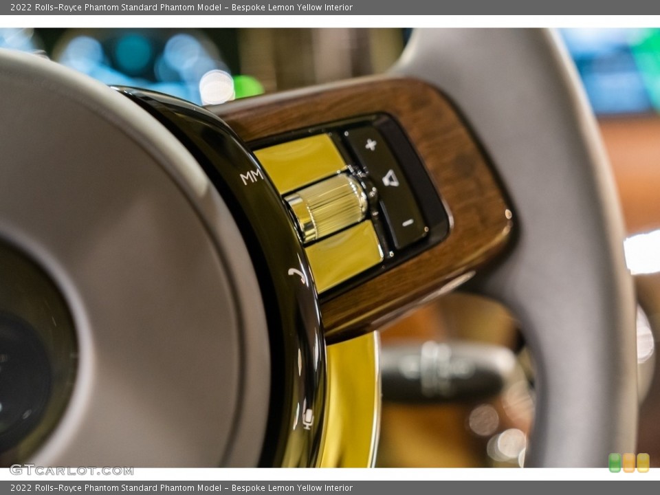 Bespoke Lemon Yellow Interior Steering Wheel for the 2022 Rolls-Royce Phantom  #144849511
