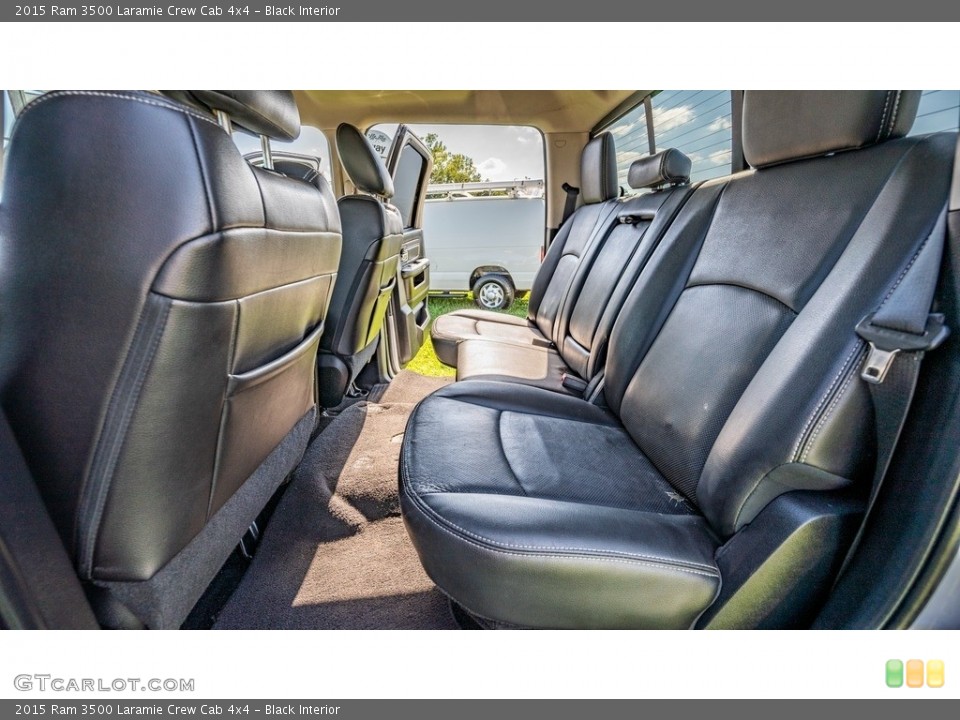 Black Interior Rear Seat for the 2015 Ram 3500 Laramie Crew Cab 4x4 #144850027