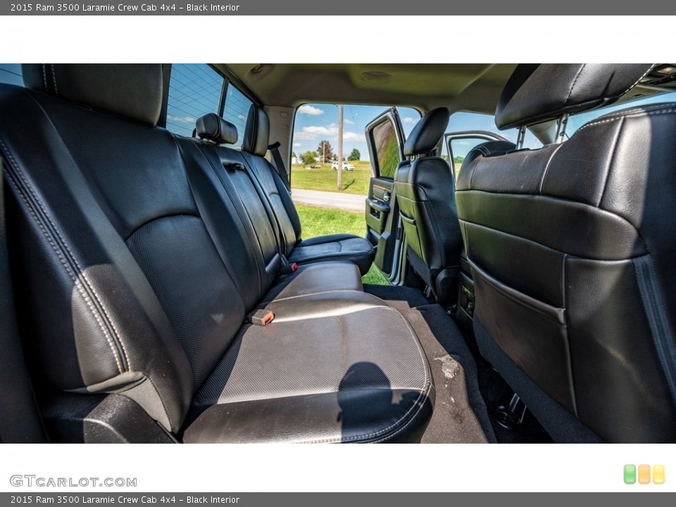 Black Interior Rear Seat for the 2015 Ram 3500 Laramie Crew Cab 4x4 #144850055