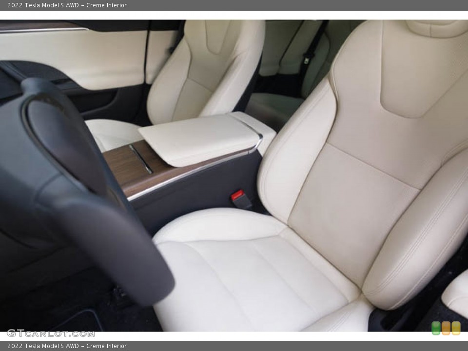 Creme Interior Front Seat for the 2022 Tesla Model S AWD #144851120