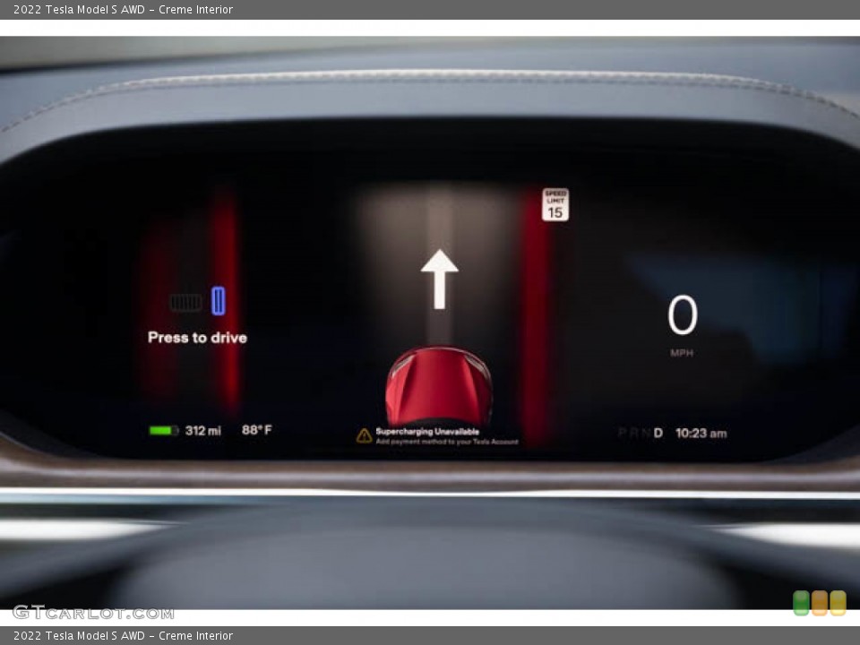 Creme Interior Gauges for the 2022 Tesla Model S AWD #144851225