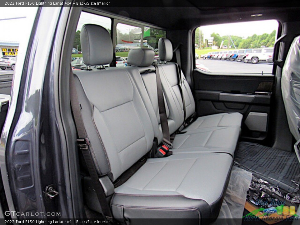 Black/Slate Interior Rear Seat for the 2022 Ford F150 Lightning Lariat 4x4 #144851724