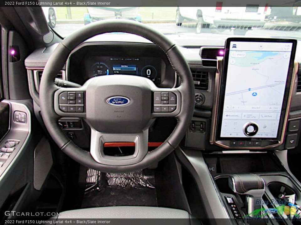 Black/Slate Interior Dashboard for the 2022 Ford F150 Lightning Lariat 4x4 #144851742