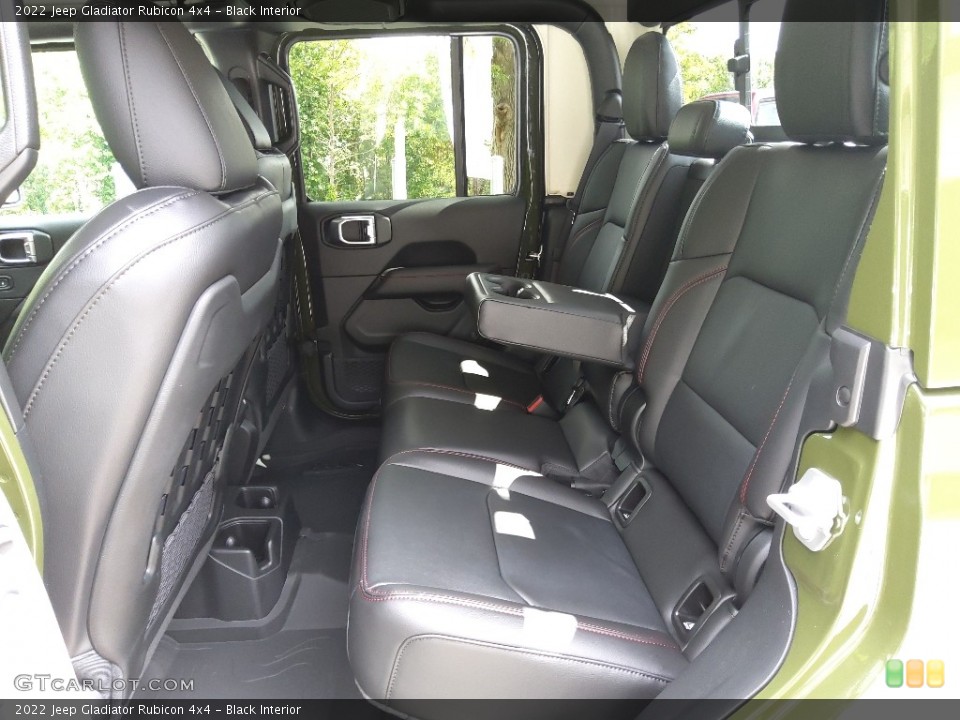 Black Interior Rear Seat for the 2022 Jeep Gladiator Rubicon 4x4 #144852533