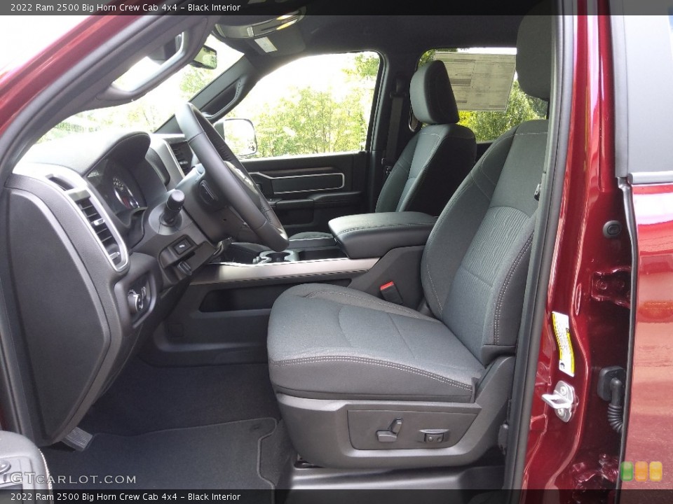 Black Interior Front Seat for the 2022 Ram 2500 Big Horn Crew Cab 4x4 #144853326