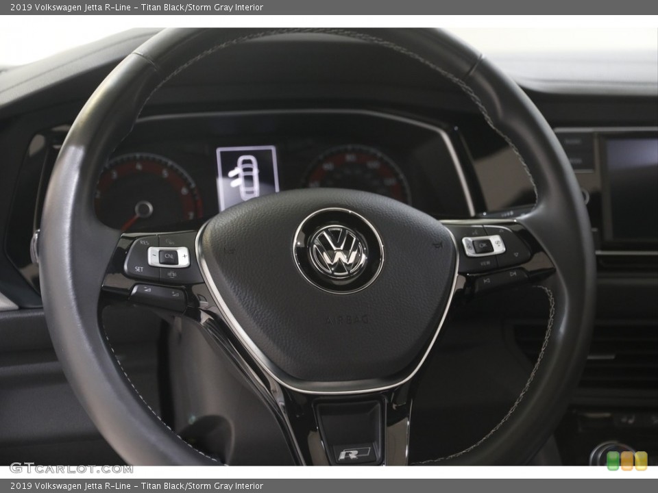 Titan Black/Storm Gray Interior Steering Wheel for the 2019 Volkswagen Jetta R-Line #144855156