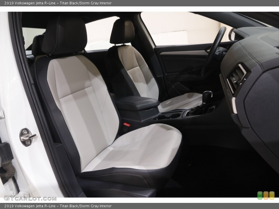 Titan Black/Storm Gray Interior Front Seat for the 2019 Volkswagen Jetta R-Line #144855333