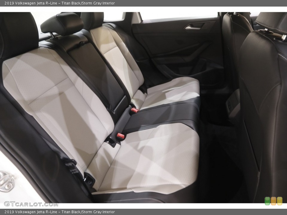 Titan Black/Storm Gray Interior Rear Seat for the 2019 Volkswagen Jetta R-Line #144855357