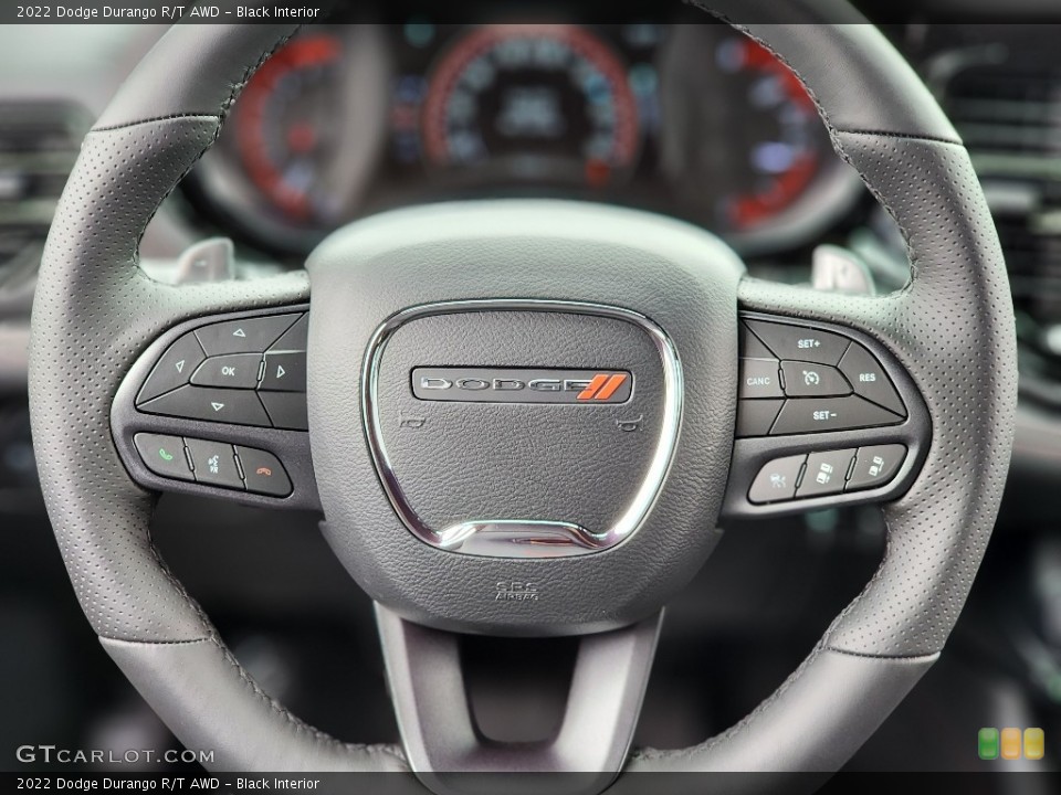 Black Interior Steering Wheel for the 2022 Dodge Durango R/T AWD #144856776