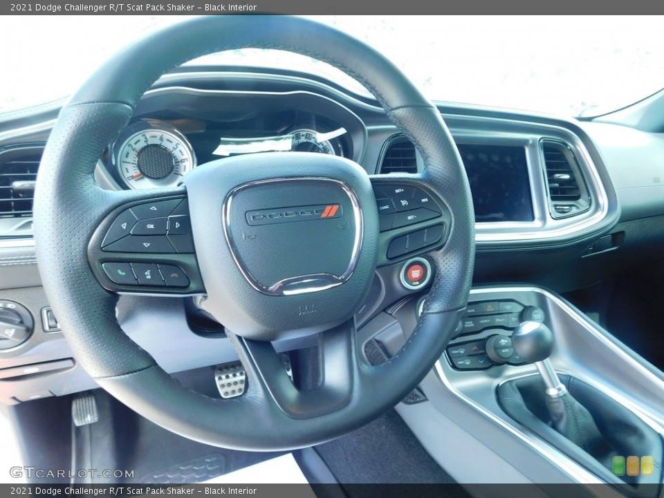Black Interior Steering Wheel for the 2021 Dodge Challenger R/T Scat Pack Shaker #144858156