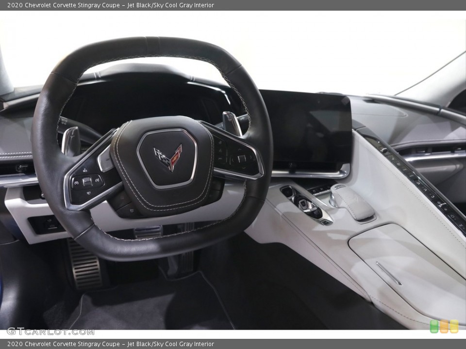 Jet Black/Sky Cool Gray Interior Dashboard for the 2020 Chevrolet Corvette Stingray Coupe #144858996