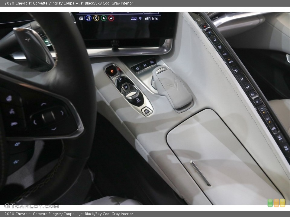 Jet Black/Sky Cool Gray Interior Controls for the 2020 Chevrolet Corvette Stingray Coupe #144859056