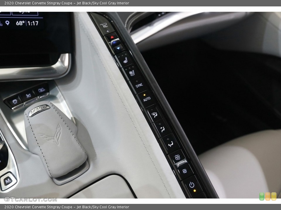 Jet Black/Sky Cool Gray Interior Controls for the 2020 Chevrolet Corvette Stingray Coupe #144859065