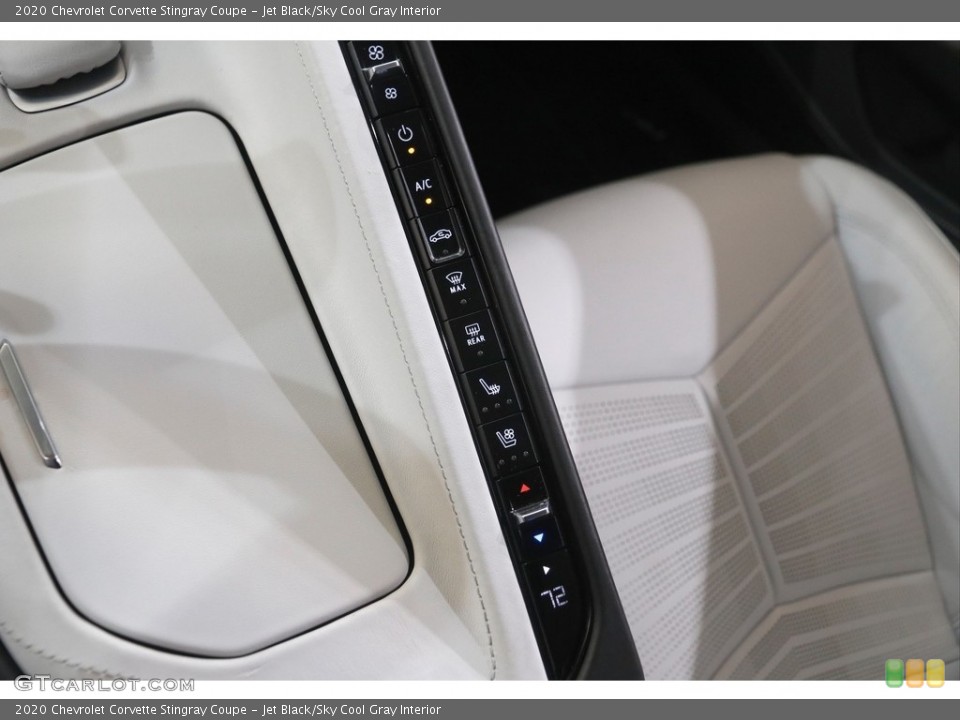 Jet Black/Sky Cool Gray Interior Controls for the 2020 Chevrolet Corvette Stingray Coupe #144859071