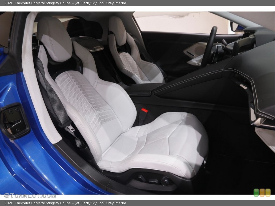 Jet Black/Sky Cool Gray 2020 Chevrolet Corvette Interiors
