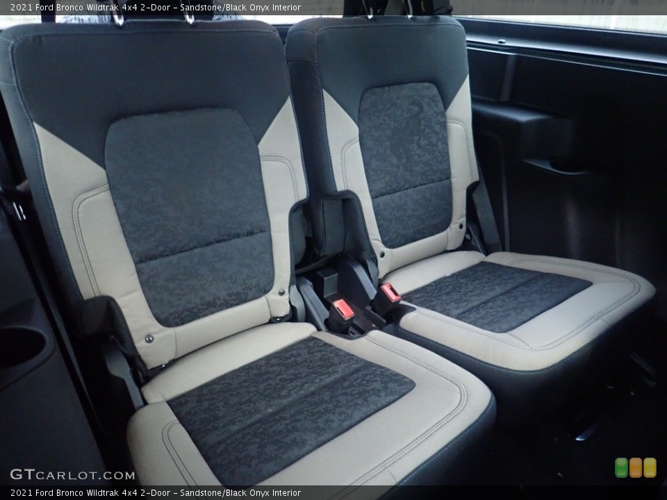 Sandstone/Black Onyx Interior Rear Seat for the 2021 Ford Bronco Wildtrak 4x4 2-Door #144859389