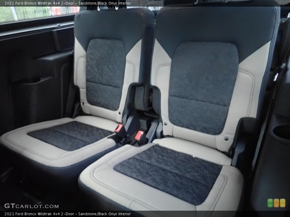 Sandstone/Black Onyx Interior Rear Seat for the 2021 Ford Bronco Wildtrak 4x4 2-Door #144859398