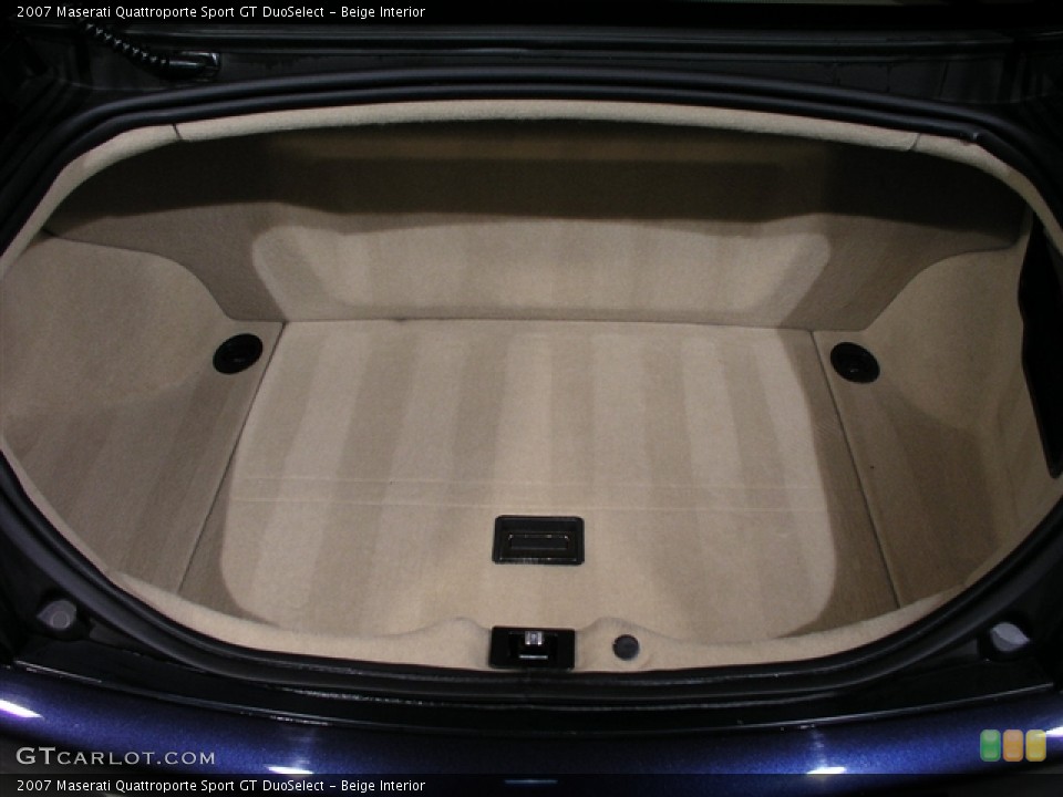 Beige Interior Trunk for the 2007 Maserati Quattroporte Sport GT DuoSelect #144860