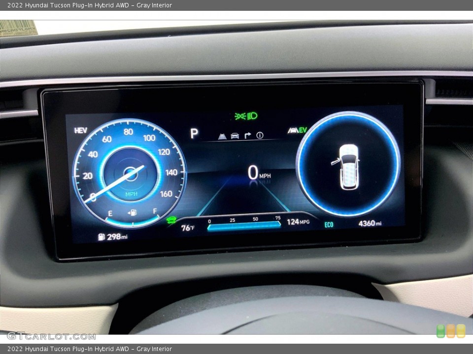 Gray Interior Gauges for the 2022 Hyundai Tucson Plug-In Hybrid AWD #144861775