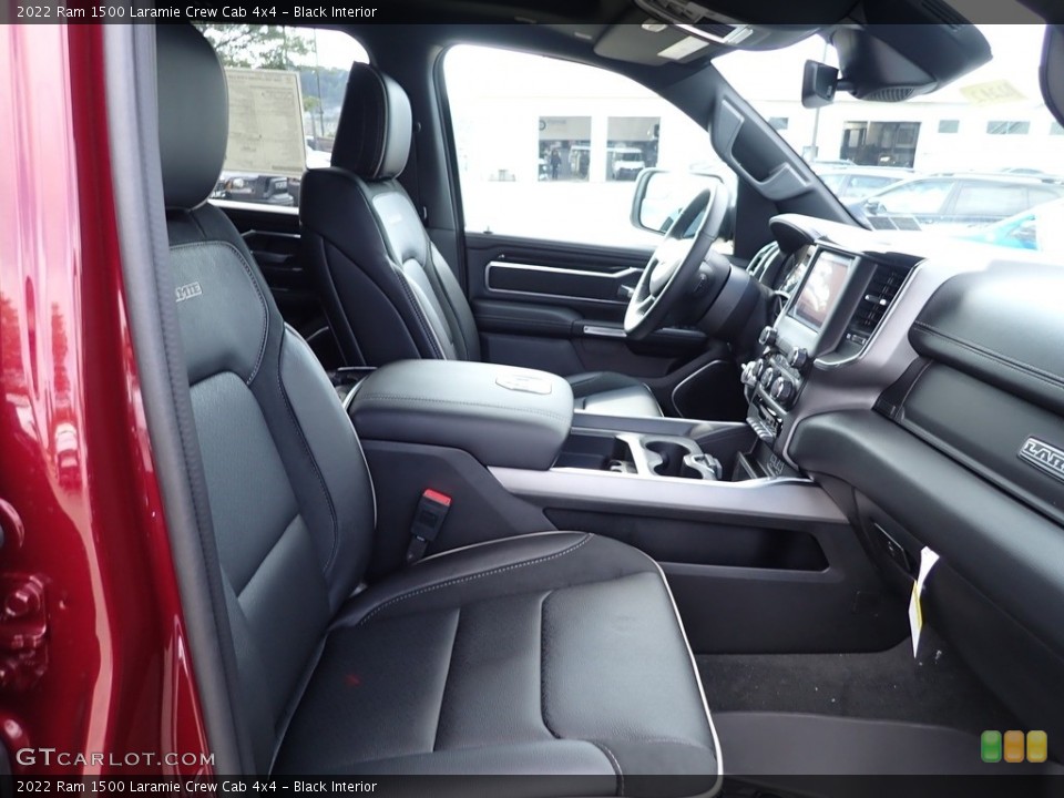 Black Interior Front Seat for the 2022 Ram 1500 Laramie Crew Cab 4x4 #144863410