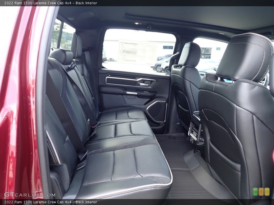 Black Interior Rear Seat for the 2022 Ram 1500 Laramie Crew Cab 4x4 #144863428