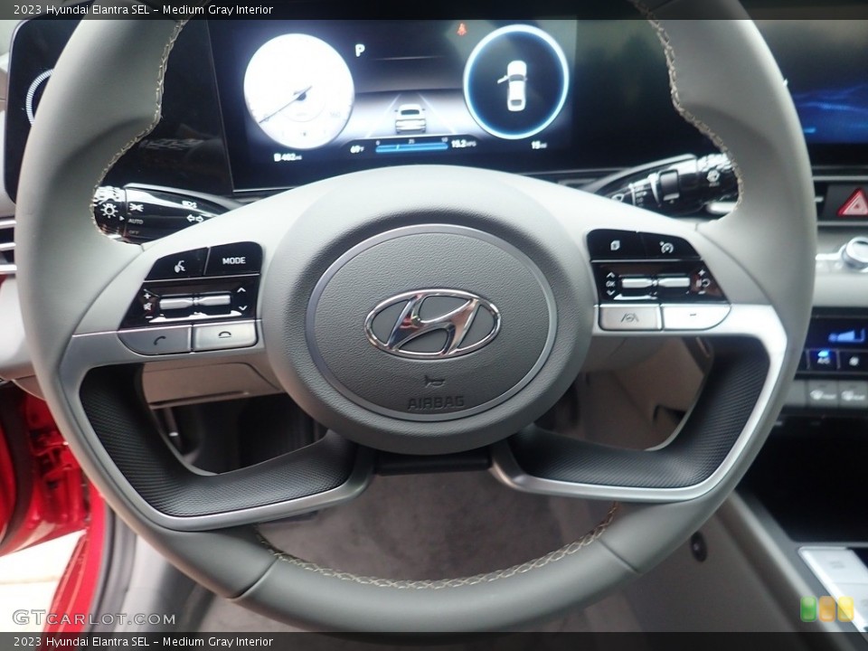 Medium Gray Interior Steering Wheel for the 2023 Hyundai Elantra SEL #144863485
