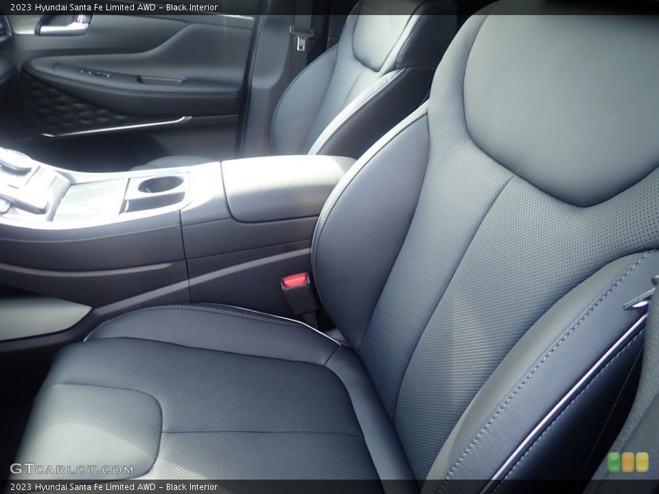 Black Interior Front Seat for the 2023 Hyundai Santa Fe Limited AWD #144865249