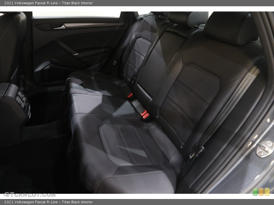 Titan Black Interior Rear Seat for the 2021 Volkswagen Passat R-Line #144865279